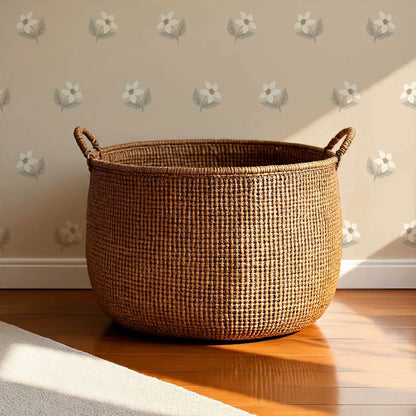Rima Simple Anemone Tan Cream Wallpaper