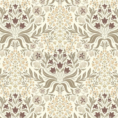 Rimia English Garden Warm Cream Olive Wallpaper