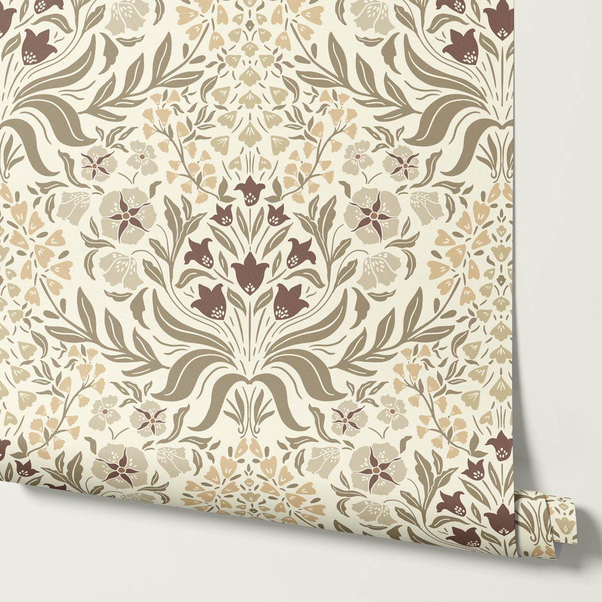 Rimia English Garden Warm Cream Olive Wallpaper