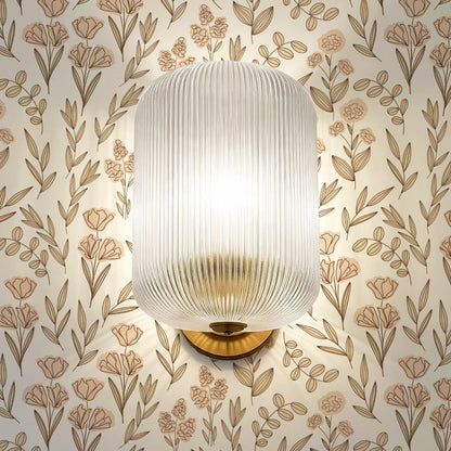 River Country Floral Yellow Peach Wallpaper