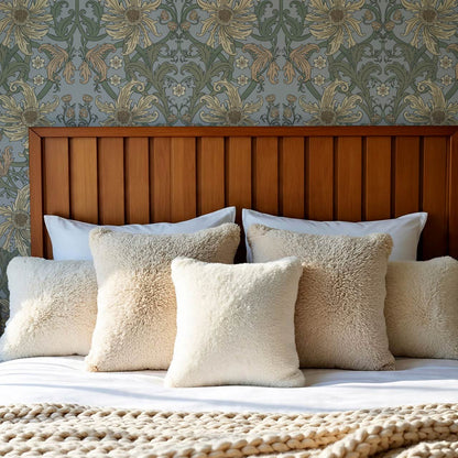 Robin Heritage Bloomery Blue Butter Wallpaper