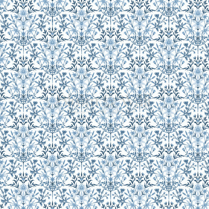 Rochelle Blue Floral Wallpaper