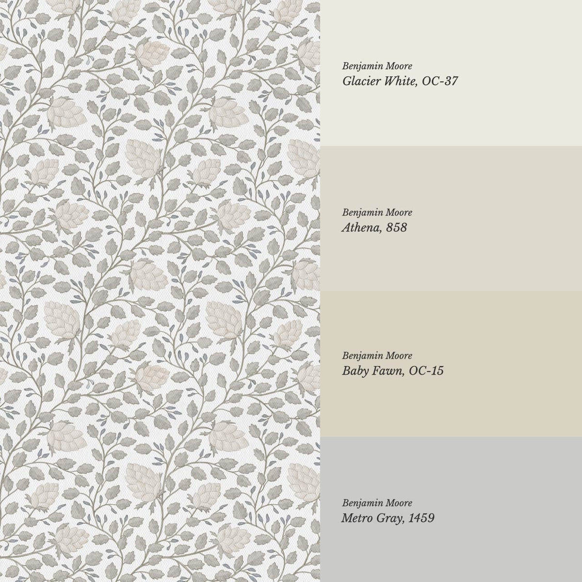 Romelia Hope Vine Soft Neutral Ivory Wallpaper