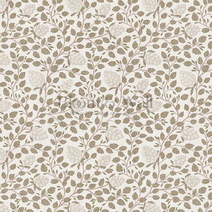 Romelia Hope Vine Neutral Beige Olive Wallpaper