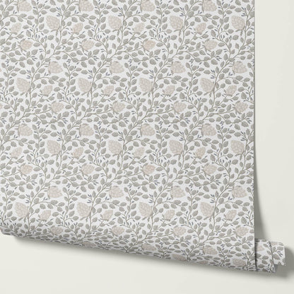 Romelia Hope Vine Soft Neutral Ivory Wallpaper
