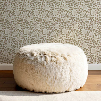 Romelia Hope Vine Neutral Beige Olive Wallpaper