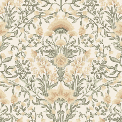 Romy Cottage Vines Autumn Almond Wallpaper