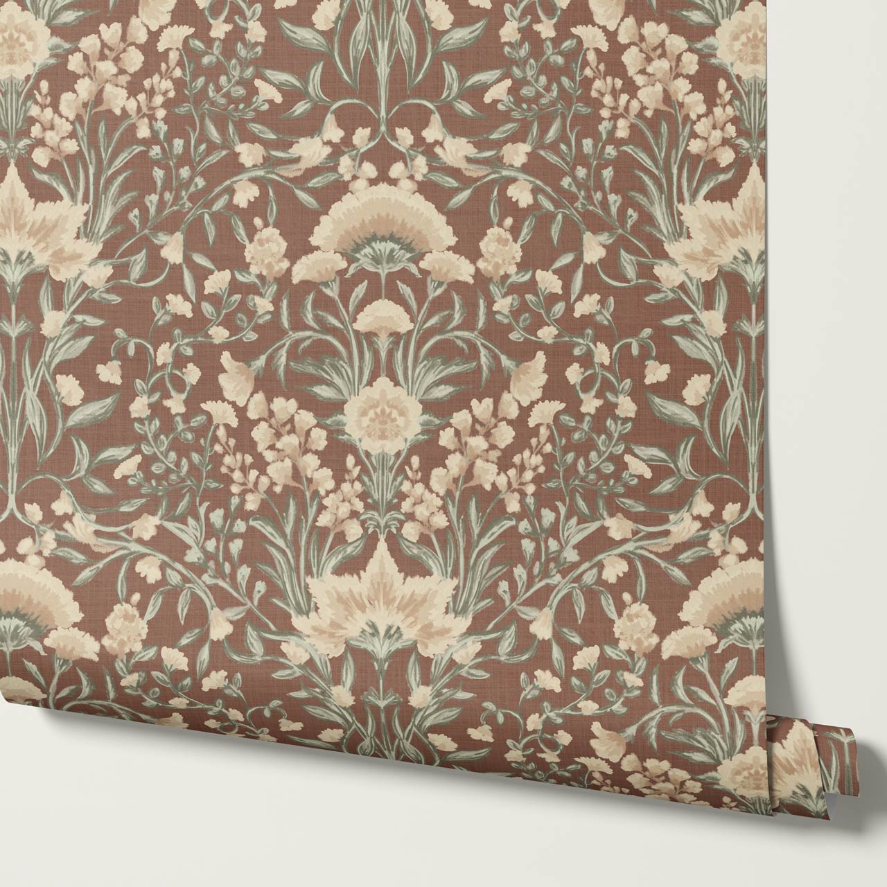 Romy Cottage Vines Autumn Clay Wallpaper