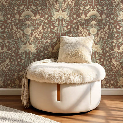 Romy Cottage Vines Autumn Clay Wallpaper