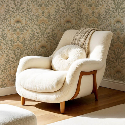 Romy Cottage Vines Autumn Almond Wallpaper