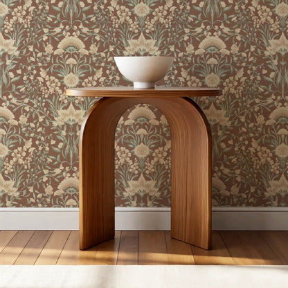 Romy Cottage Vines Autumn Clay Wallpaper