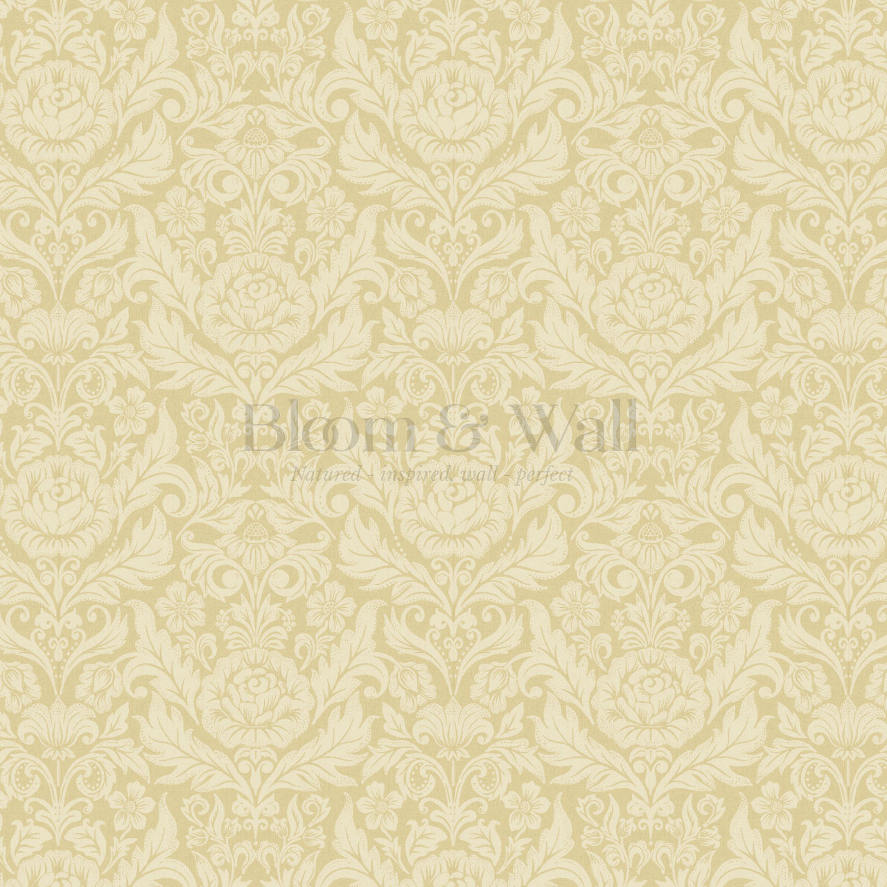 Rosalind Arya Versailles Damask Gold Wallpaper