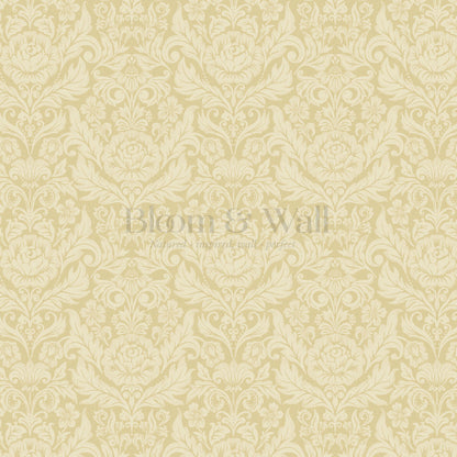 Rosalind Arya Versailles Damask Gold Wallpaper