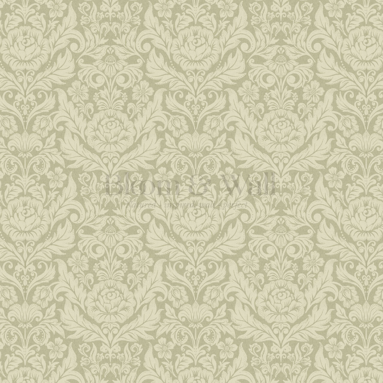 Rosalind Arya Versailles Damask Sage Wallpaper
