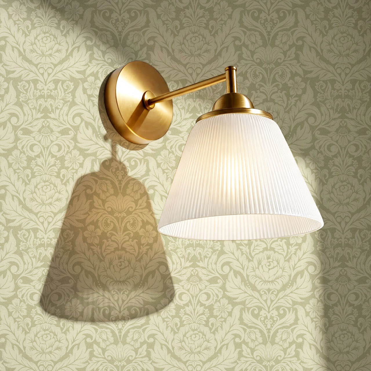 Rosalind Arya Versailles Damask Sage Wallpaper