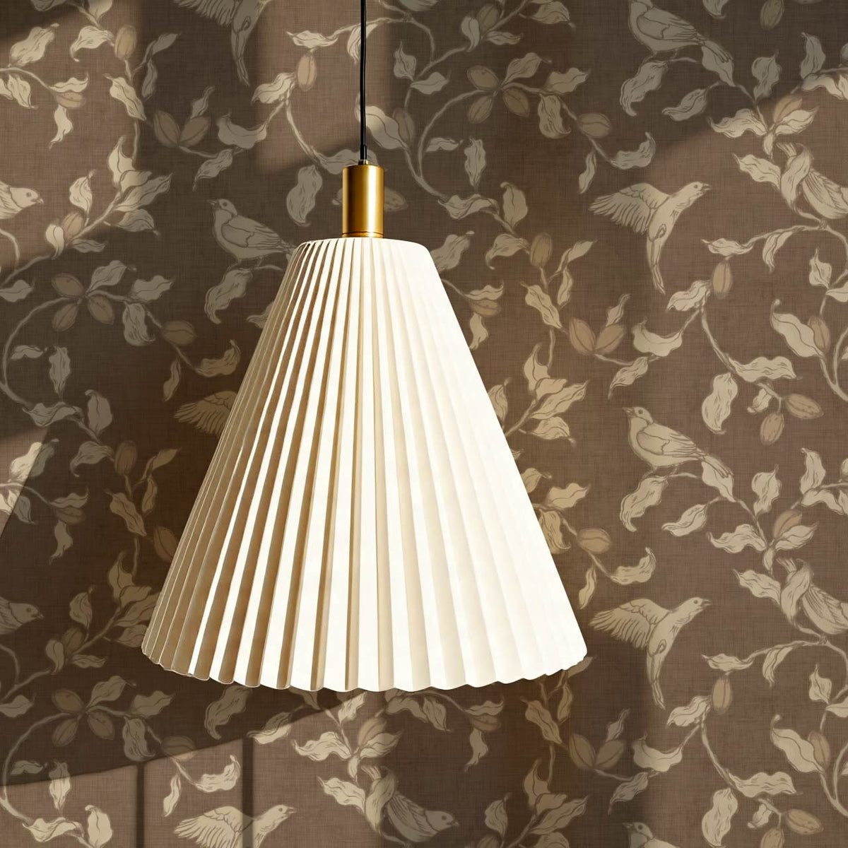 Rosallia Birdsong Branches Sandstone Beige Wallpaper