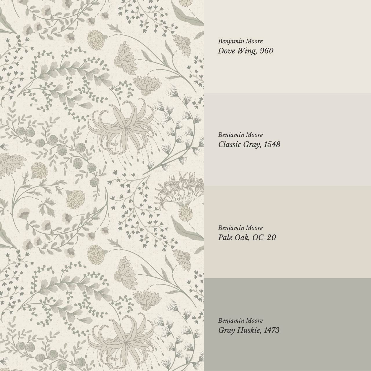 Rosette Nostalgic Wildflower Meadow Neutral Beige Wallpaper