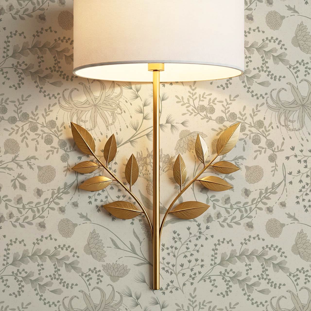 Rosette Nostalgic Wildflower Meadow Neutral Beige Wallpaper