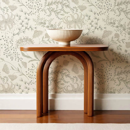 Rosette Nostalgic Wildflower Meadow Neutral Beige Wallpaper