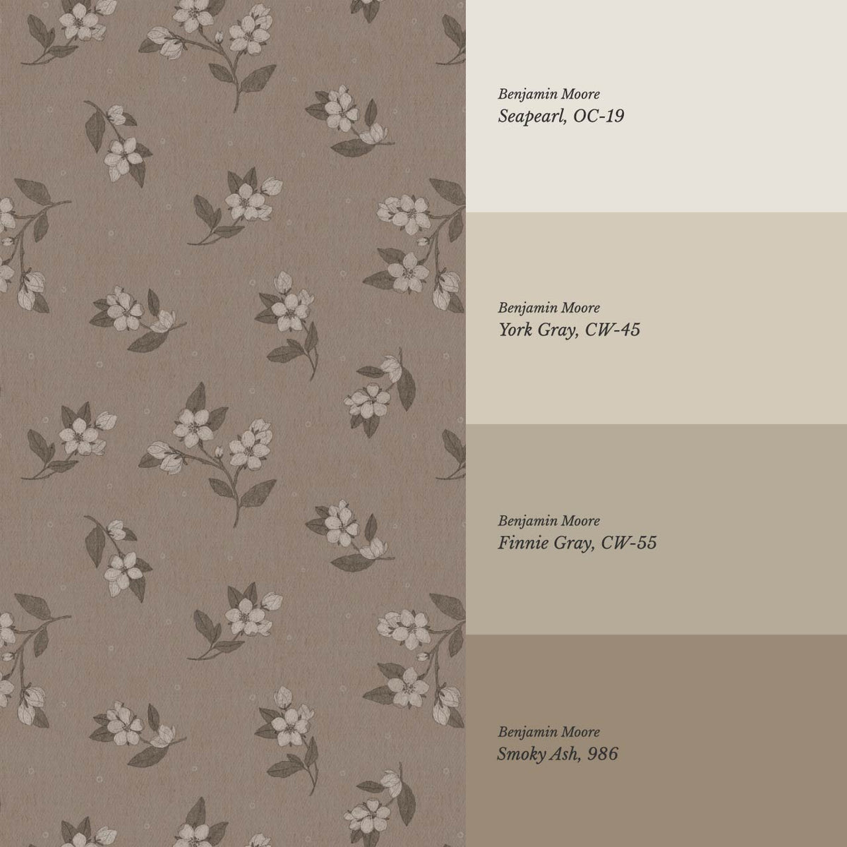 Rosina Apple Grove Deep Earth Wet Clay Wallpaper