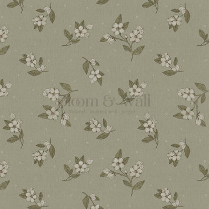 Rosina Apple Grove Olive Moss Wallpaper
