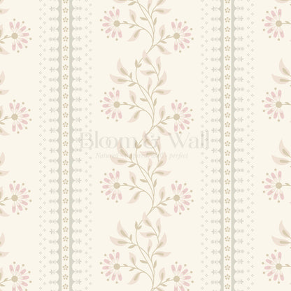 Ruth Serenade in Bloom Blush Wallpaper