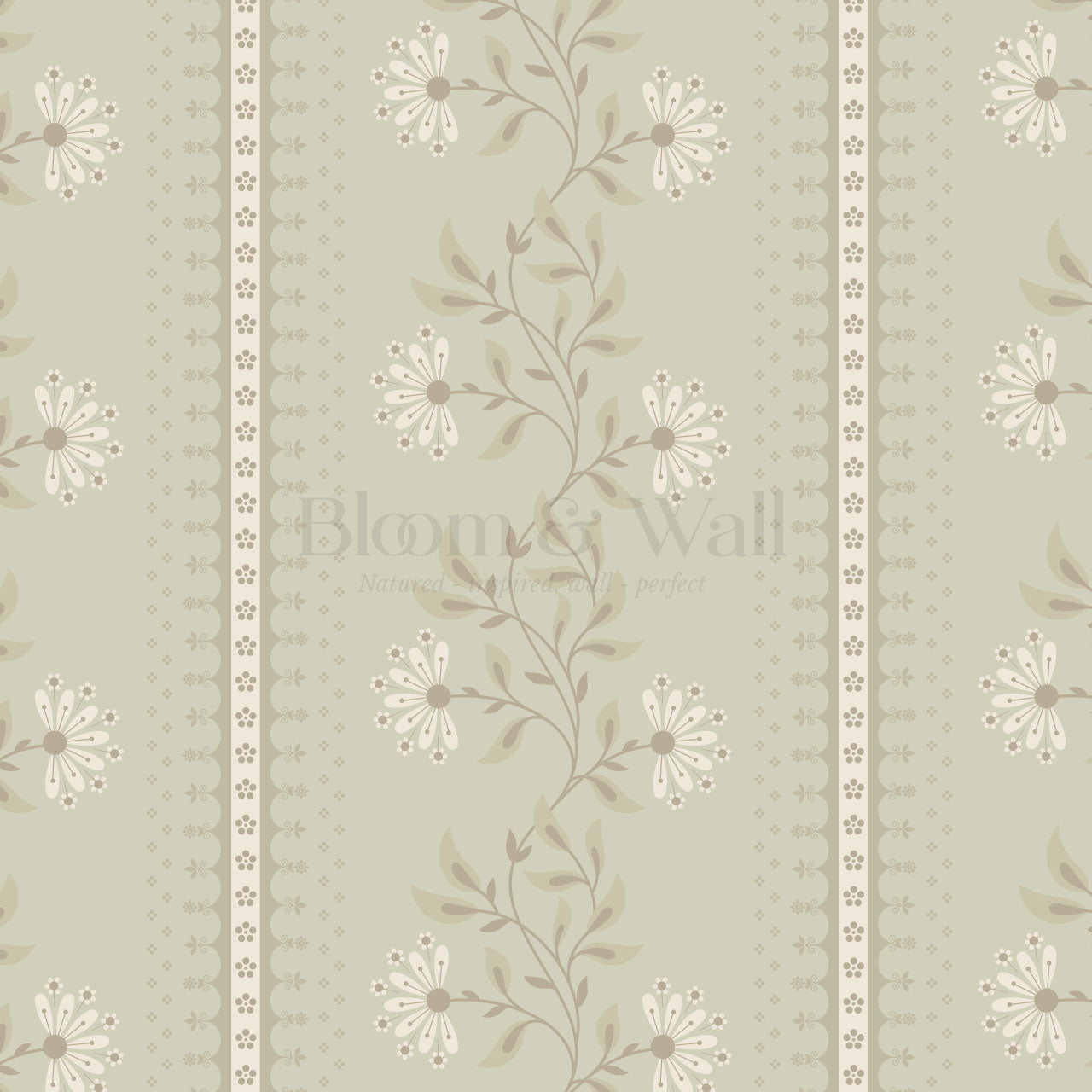 Ruth Serenade in Bloom Sage Wallpaper