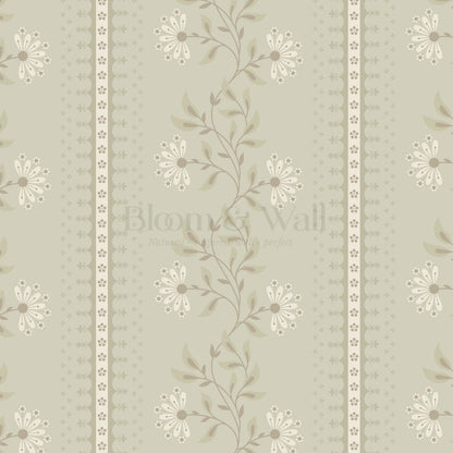 Ruth Serenade in Bloom Sage Wallpaper