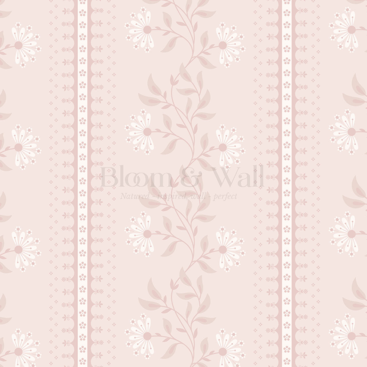 Ruth Serenade in Bloom Pink Wallpaper