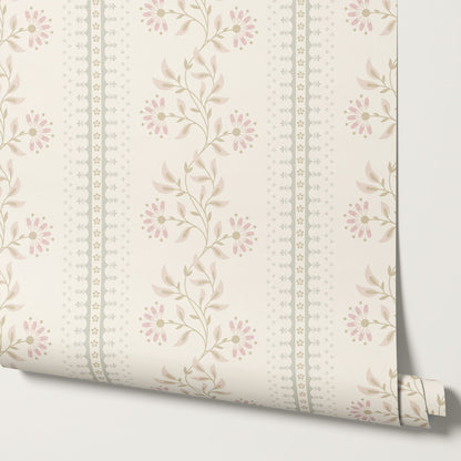 Ruth Serenade in Bloom Blush Wallpaper
