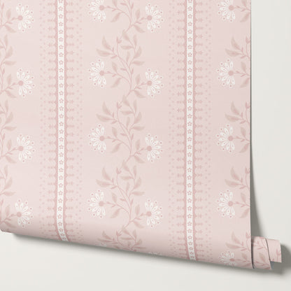 Ruth Serenade in Bloom Pink Wallpaper