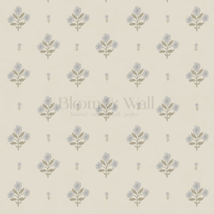Rylee Keepsake Florals French Blue Wallpaper