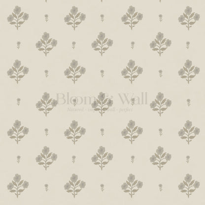 Rylee Keepsake Florals Stone Dove Wallpaper