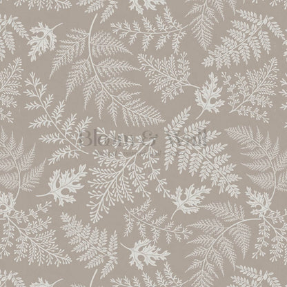 Sabela Woodland Ferns Pale Mauve Stone Wallpaper