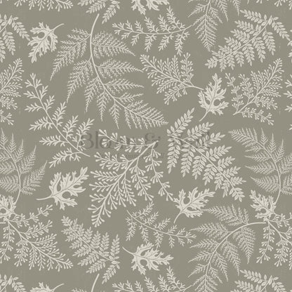 Sabela Woodland Ferns Stone Ivory Wallpaper