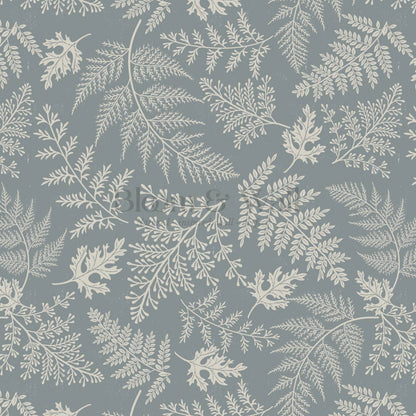 Sabela Woodland Ferns Sea Glass Ivory Wallpaper