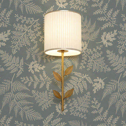 Sabela Woodland Ferns Sea Glass Ivory Wallpaper