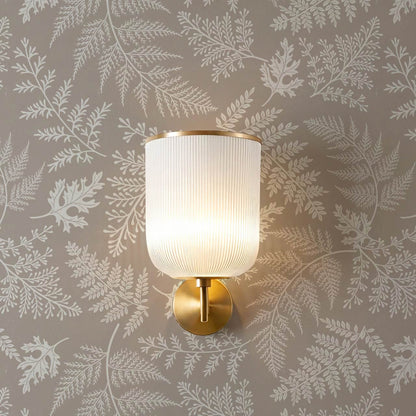Sabela Woodland Ferns Pale Mauve Stone Wallpaper