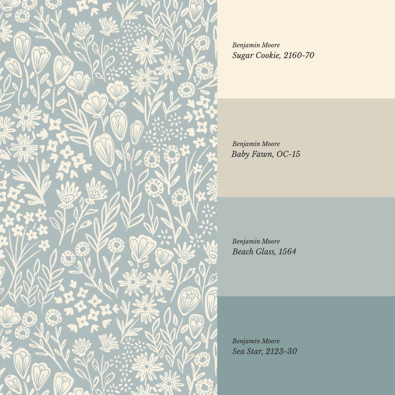 Sabella Summer Memories Sea Glass Ivory Wallpaper