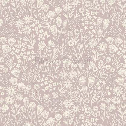 Sabella Summer Memories Mauve Butter Wallpaper