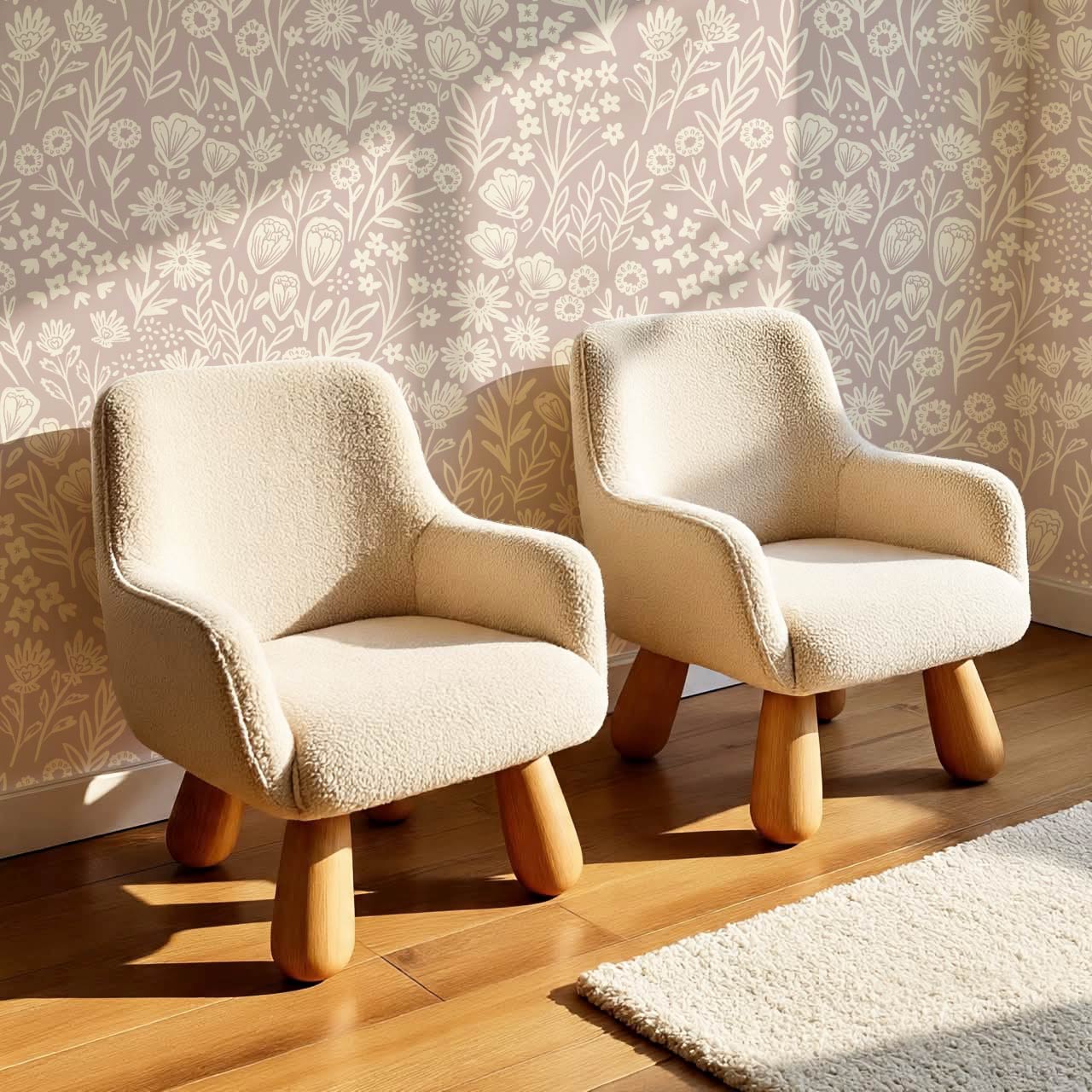 Sabella Summer Memories Mauve Butter Wallpaper