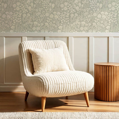 Sabella Summer Memories Vintage Olive Butter Wallpaper