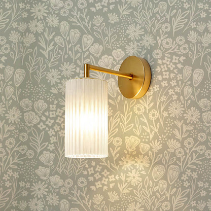 Sabella Summer Memories Vintage Olive Butter Wallpaper