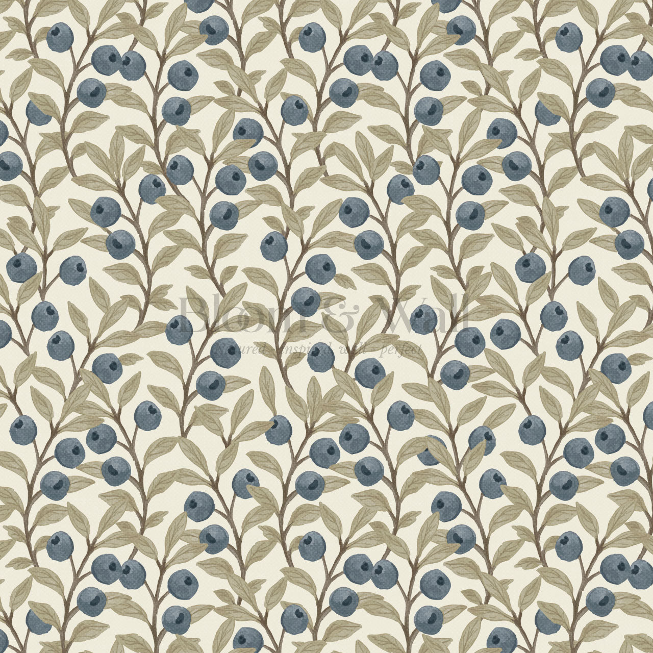 Sabine Blueberry Vines Wallpaper