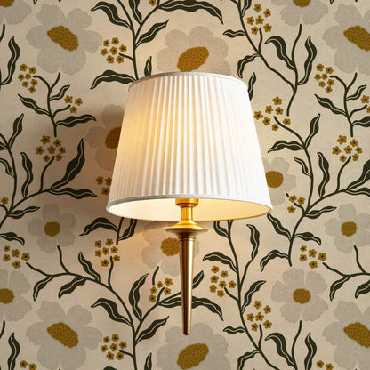 Salma Bloomery Vines Beige Earth Wallpaper