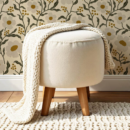 Salma Bloomery Vines Beige Earth Wallpaper