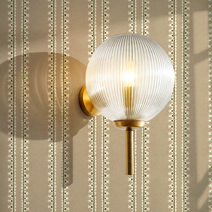 Salvadora Folk Stripes Taupe Cream Wallpaper