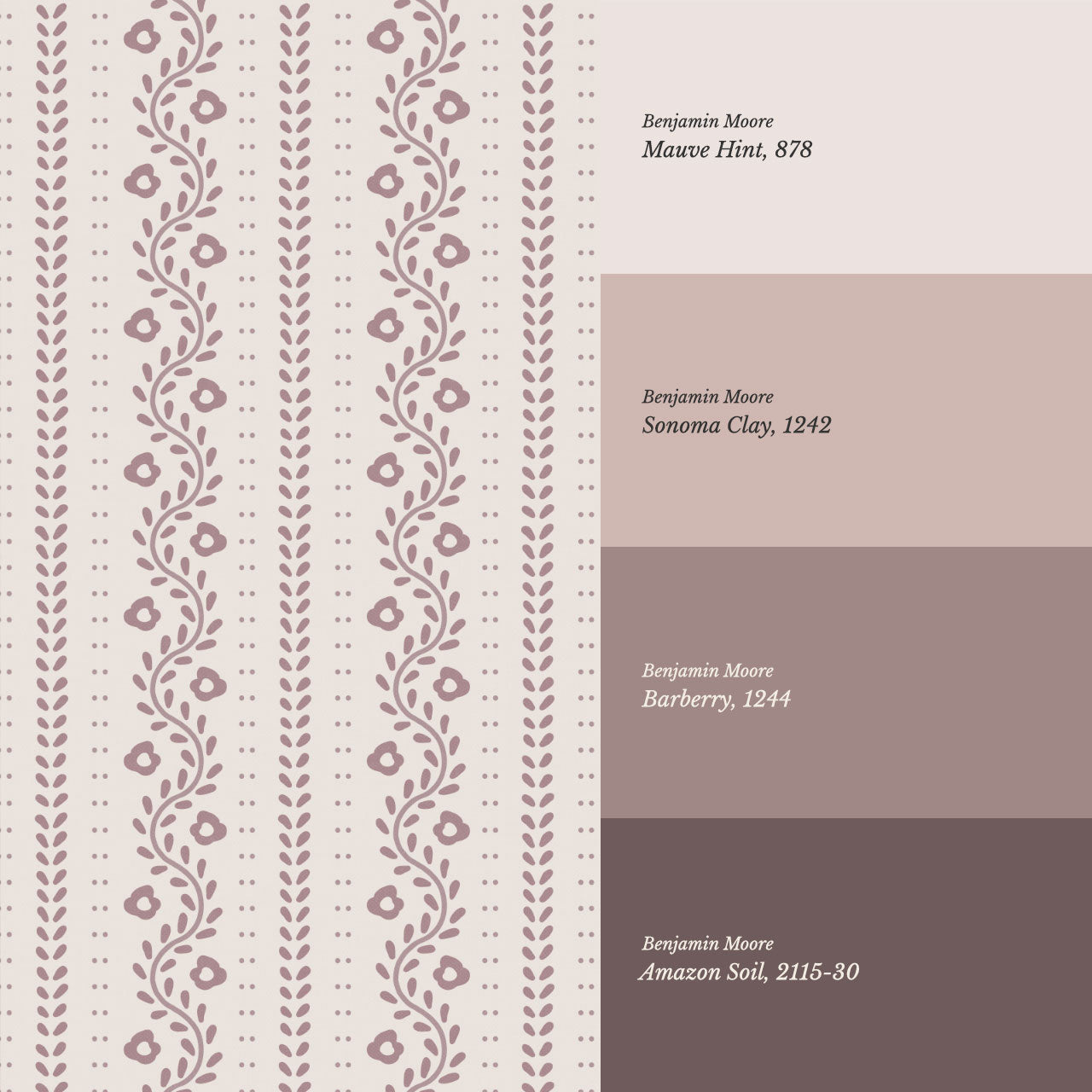 Samantha Vines Plum Wallpaper