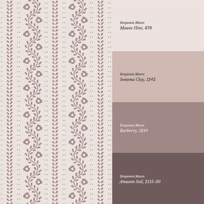 Samantha Vines Plum Wallpaper