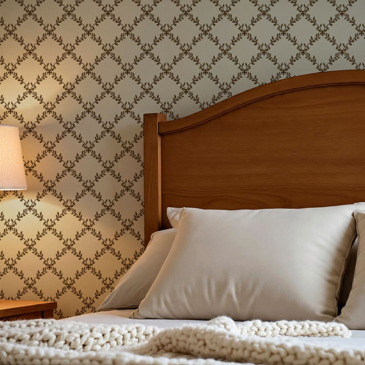 Sanita Vineries Olive Wallpaper